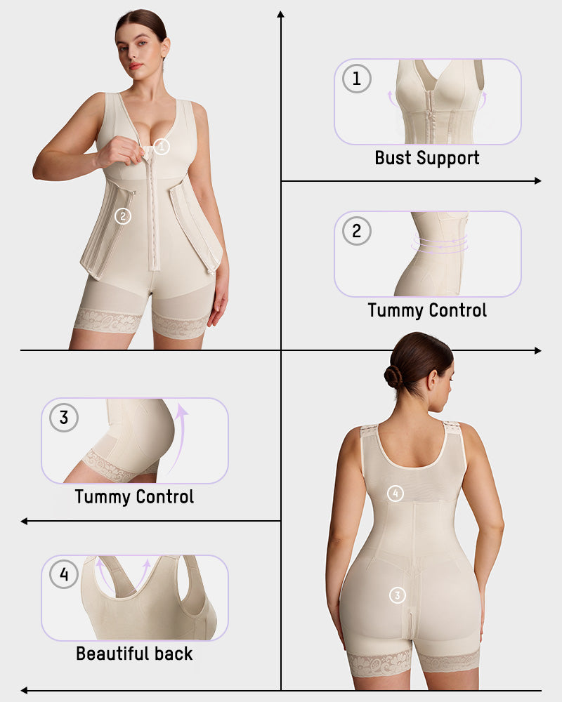 Fajas Colombianas Double Tummy Control Full Body Shapewear