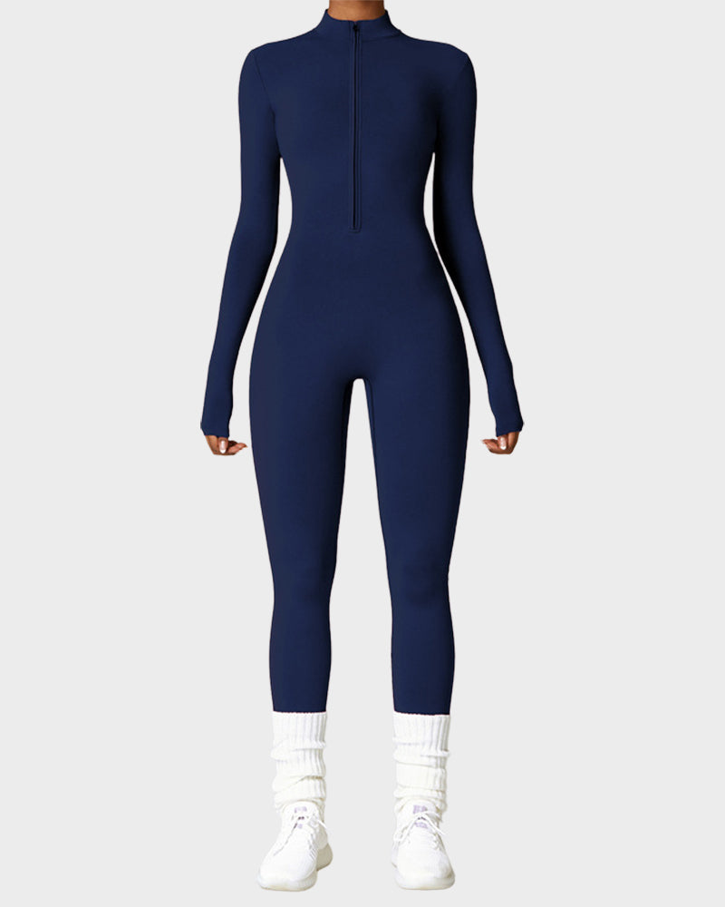 Fleece Slim-Fit Winter Training Jumpsuit