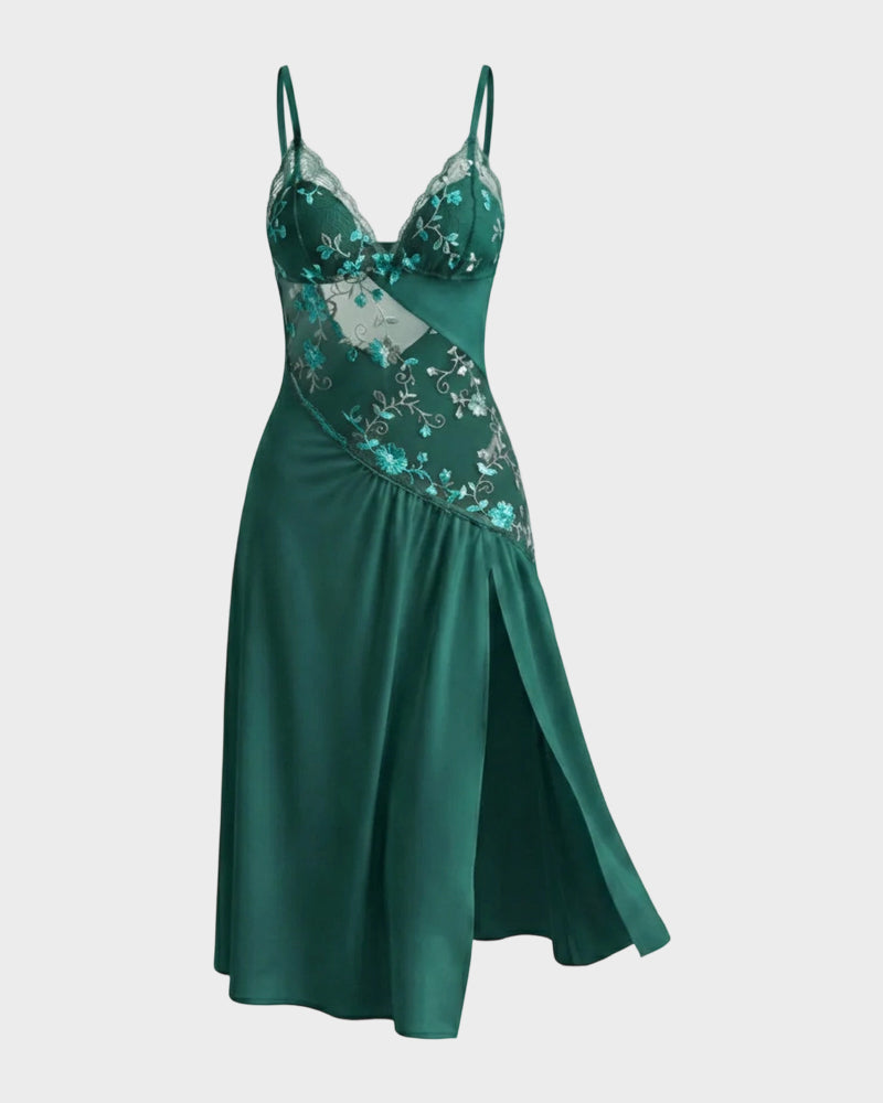 Floral Mesh Babydoll Sheer Sexy Sleepwear