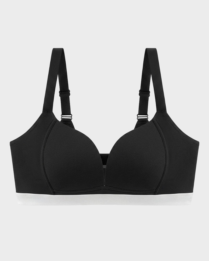 French Triangle Wireless Minimizer Bra