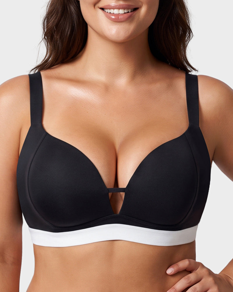 French Triangle Wireless Minimizer Bra