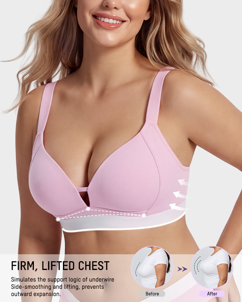 French Triangle Wireless Minimizer Bra
