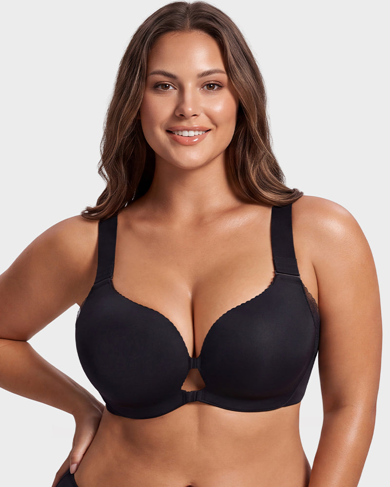 Front-Closure Adjustable Lift Bra