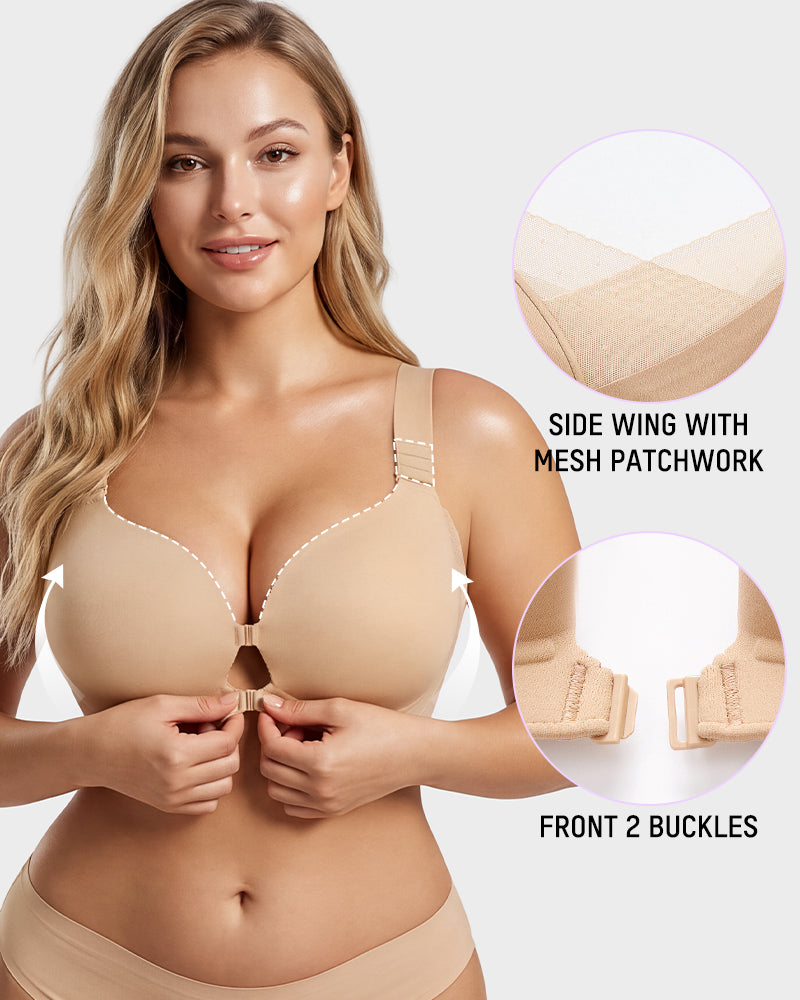 Front-Closure Adjustable Lift Bra