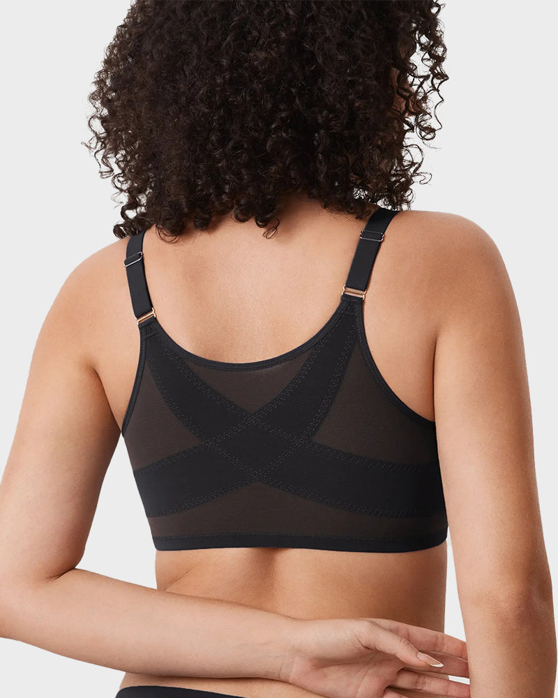 Front Closure Mesh Support Bra Multipack