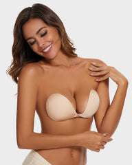 Front Closure Adhesive Invisible Push-Up Bra