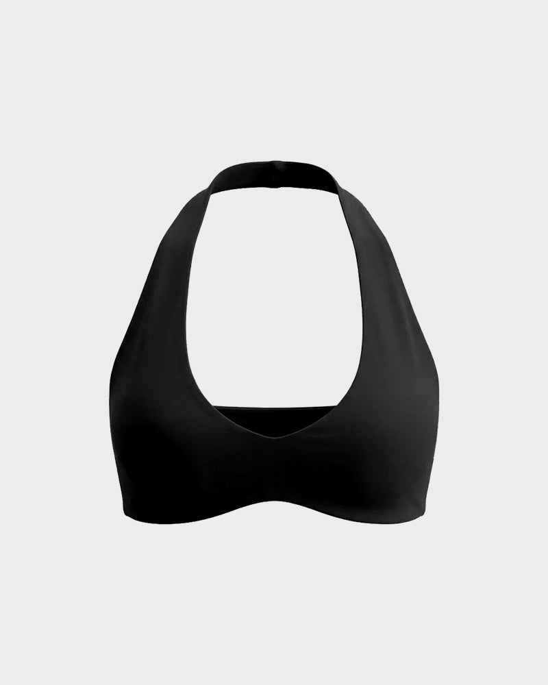 Halter Open-Back Low-Impact Sports Bra
