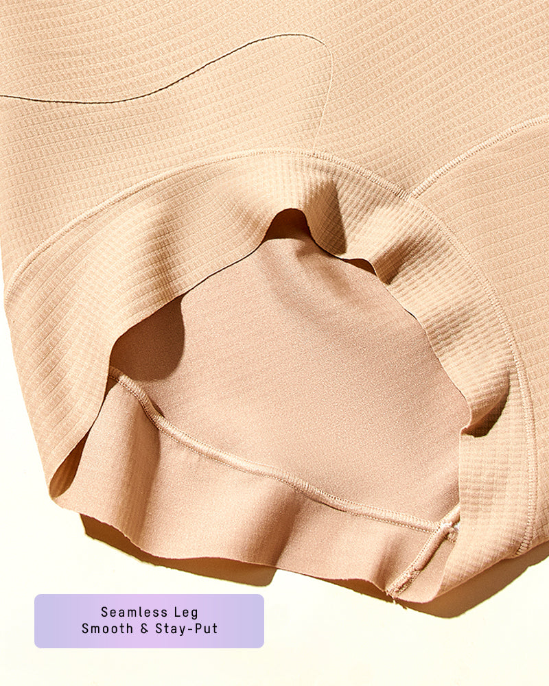 High-Waist Checkered Sculpting Panties (6 Pack)