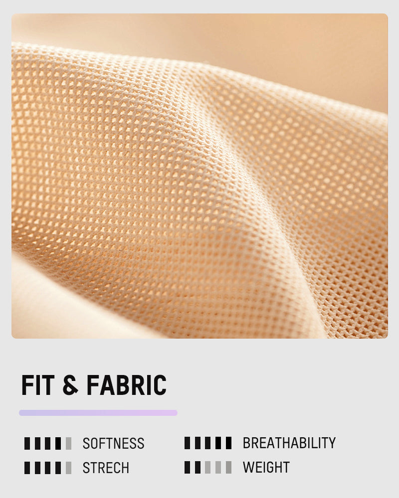 High-Waist Mesh Tummy Control Shapewear Shorts