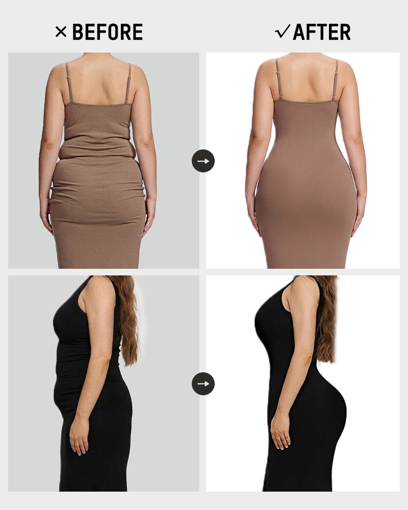 High-Waist Zip-Up Shaping Shorts