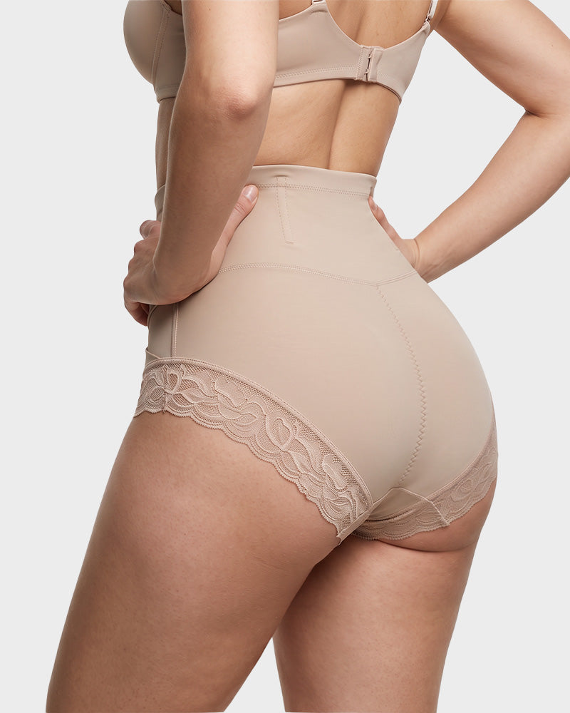 High-Waisted Crisscross Tummy-Control Butt-Lift Briefs(3 Pack)