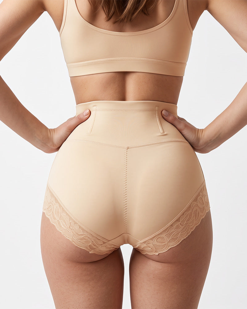 High-Waisted Crisscross Tummy-Control Butt-Lift Briefs(3 Pack)