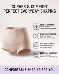 High-Waisted Double-Layer Tummy-Control Briefs
