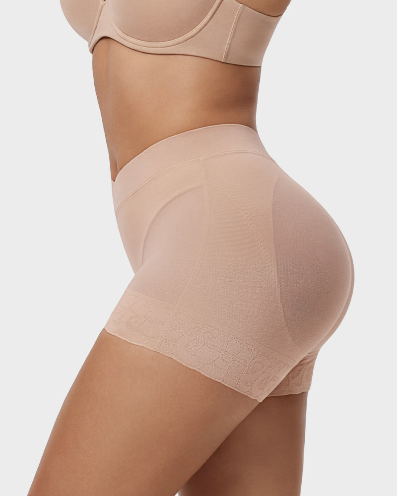 High-Waisted Tummy-Control Butt-Lifting Shaping Shorts
