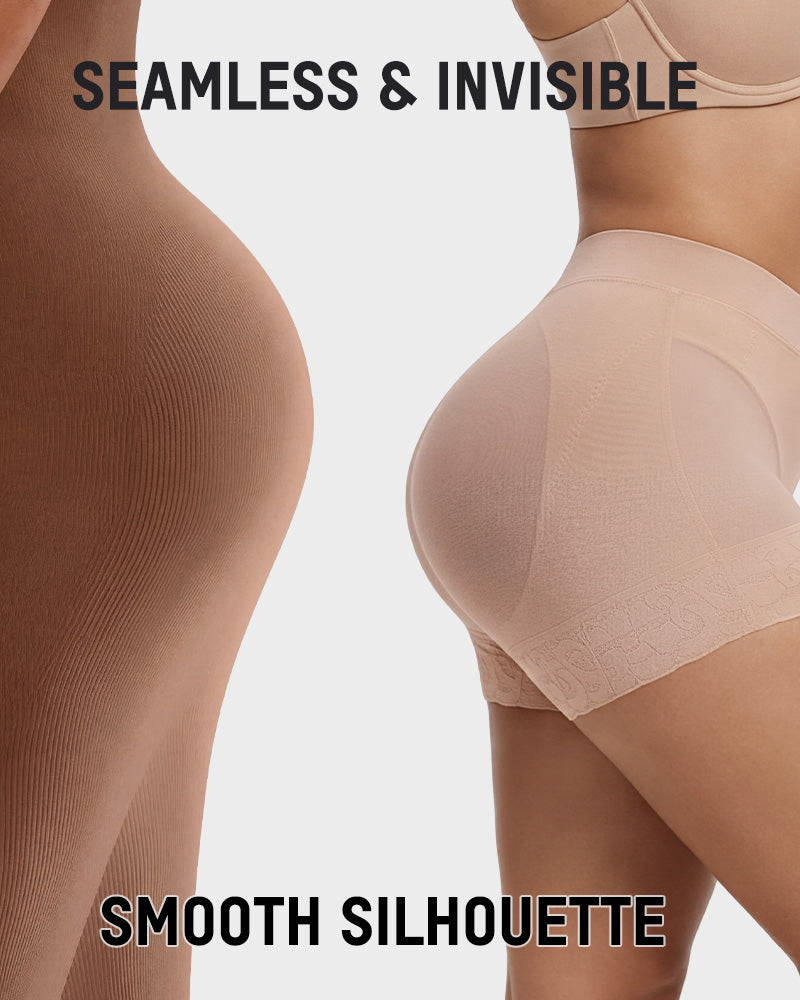 High-Waisted Tummy-Control Butt-Lifting Shaping Shorts