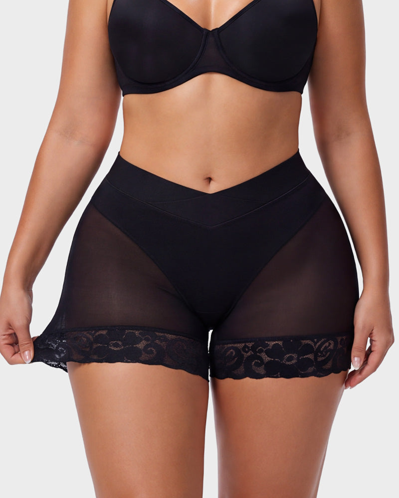 High-Waisted Tummy-Control Butt-Lifting Shaping Shorts
