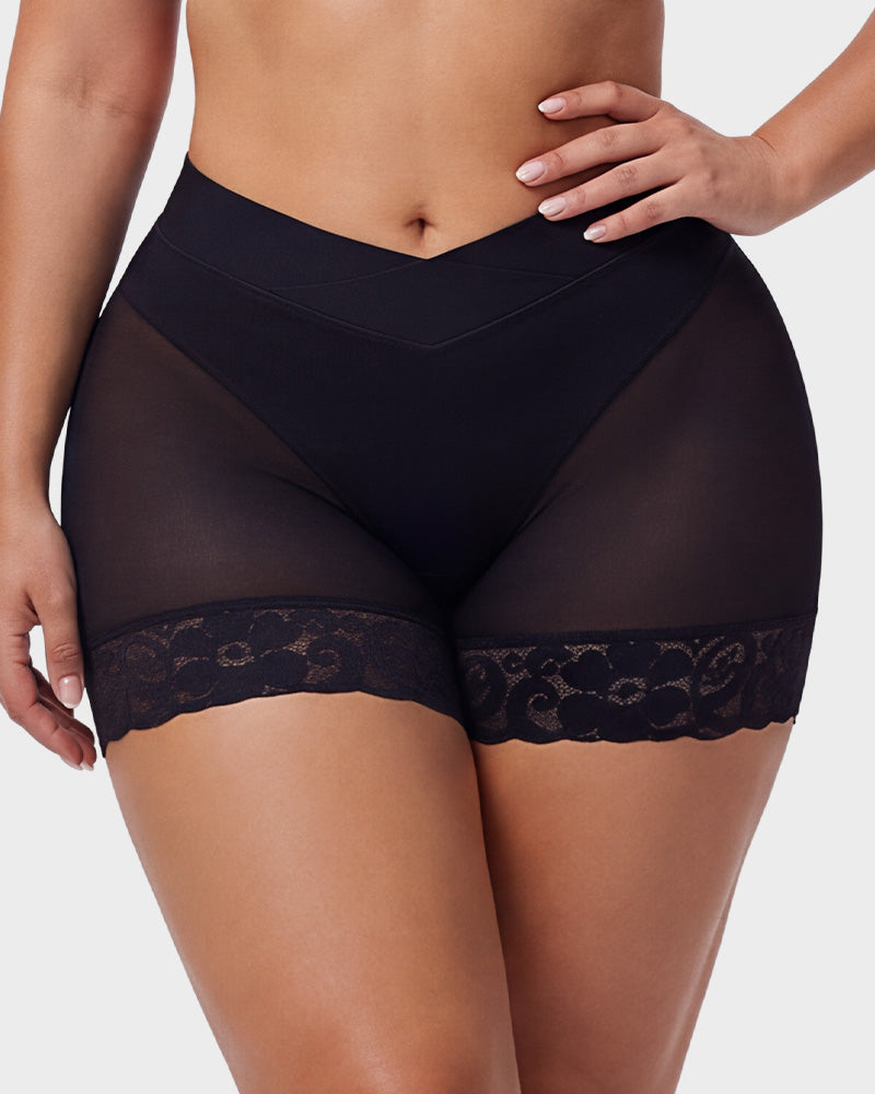 High-Waisted Tummy-Control Butt-Lifting Shaping Shorts