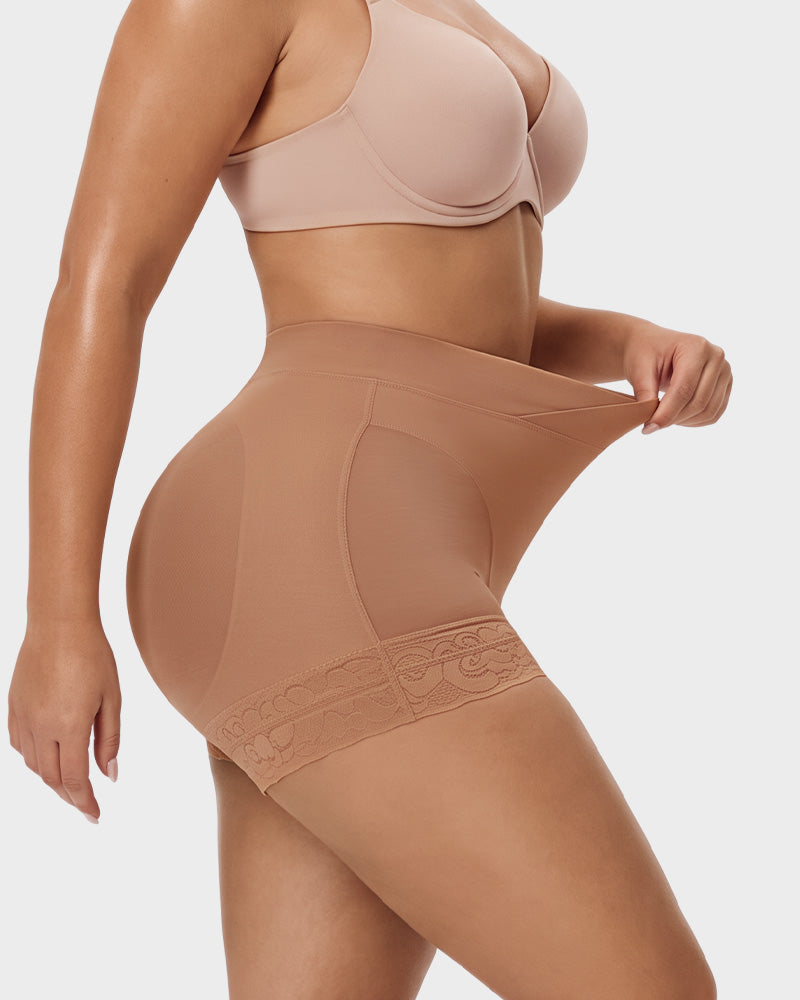 High-Waisted Tummy-Control Butt-Lifting Shaping Shorts