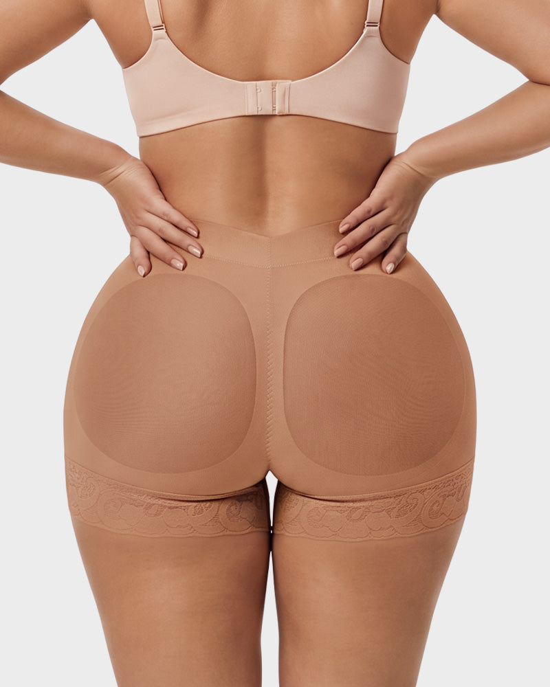 High-Waisted Tummy-Control Butt-Lifting Shaping Shorts