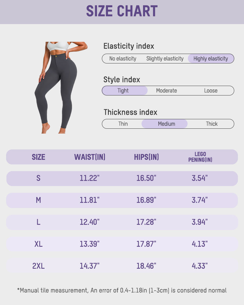 High-Waisted Tummy Control Butt-Lift Shaping Leggings