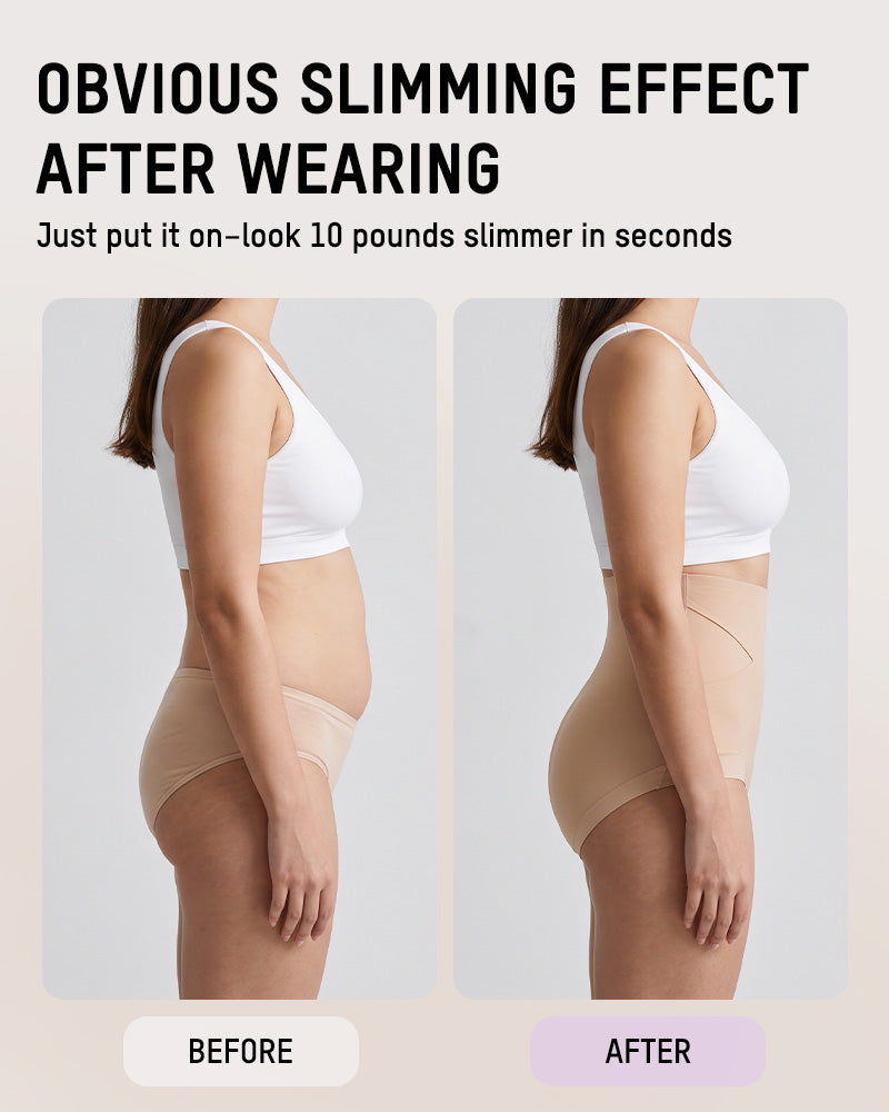 High-Waisted X-Band Seamless Shaping Briefs(6 pack)