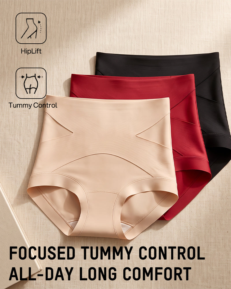 High-Waisted X-Band Seamless Shaping Briefs(6 pack)