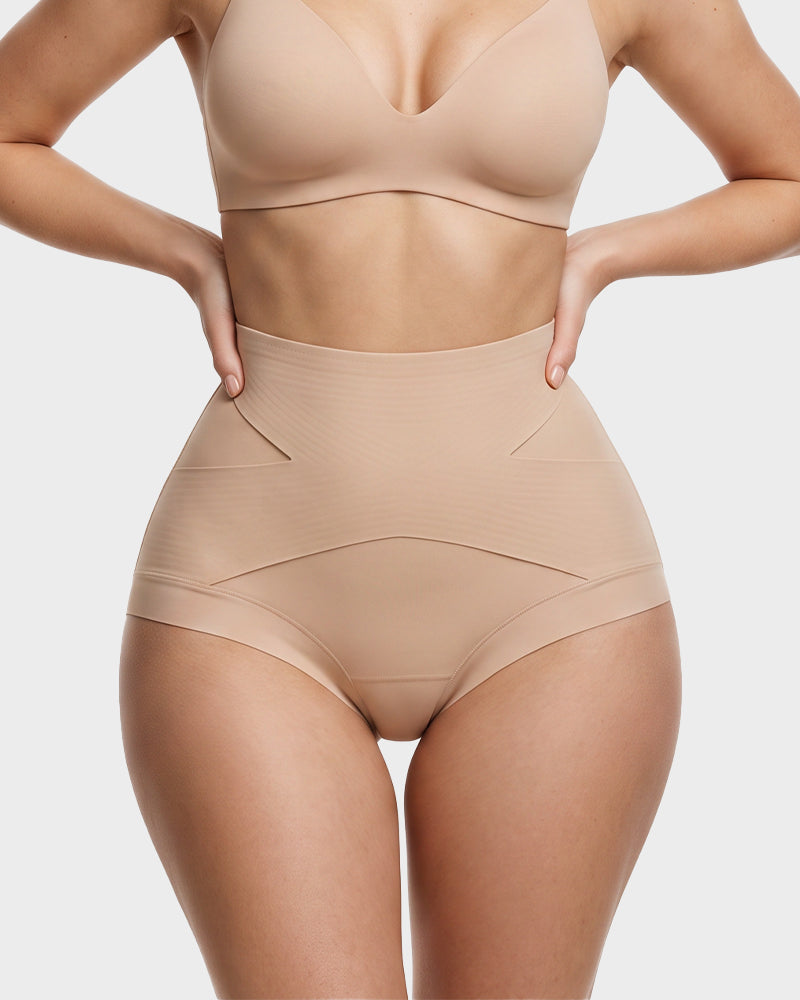 High-Waisted X-Band Seamless Shaping Briefs(6 pack)