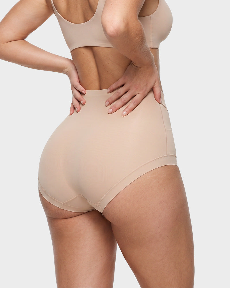 High-Waisted X-Band Seamless Shaping Briefs(6 pack)