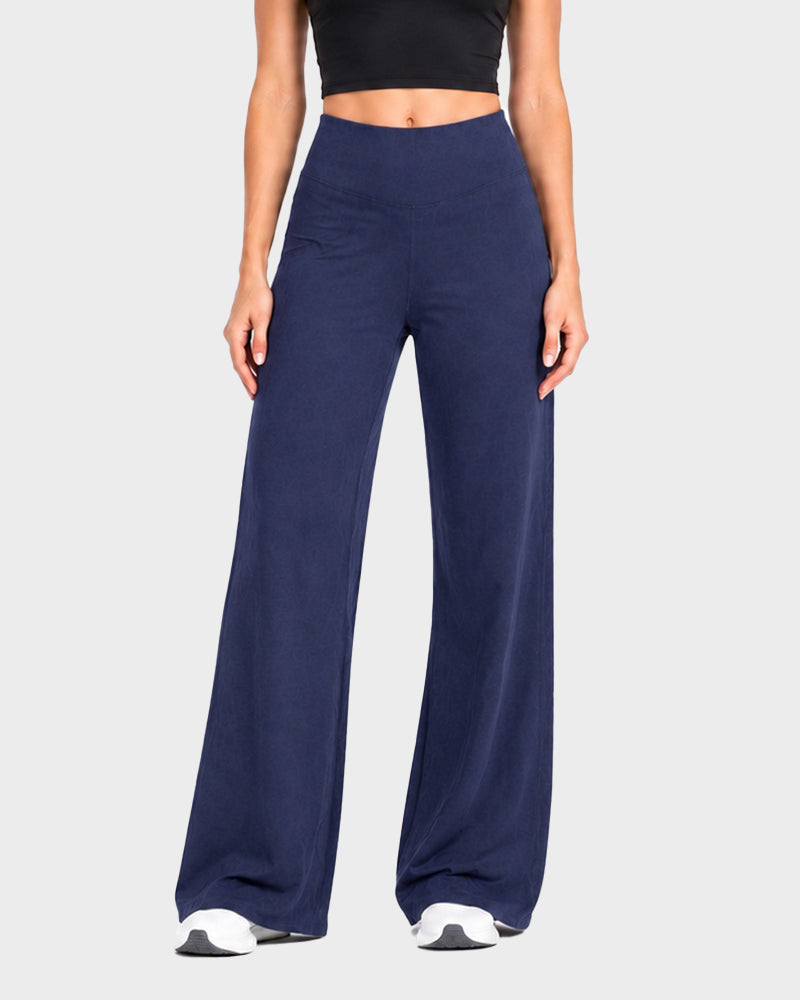 High-Waisted Wide-Leg Pants