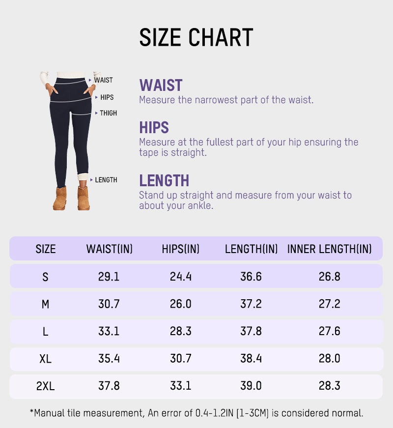 High Waist Pocket Thermal Lined Leggings