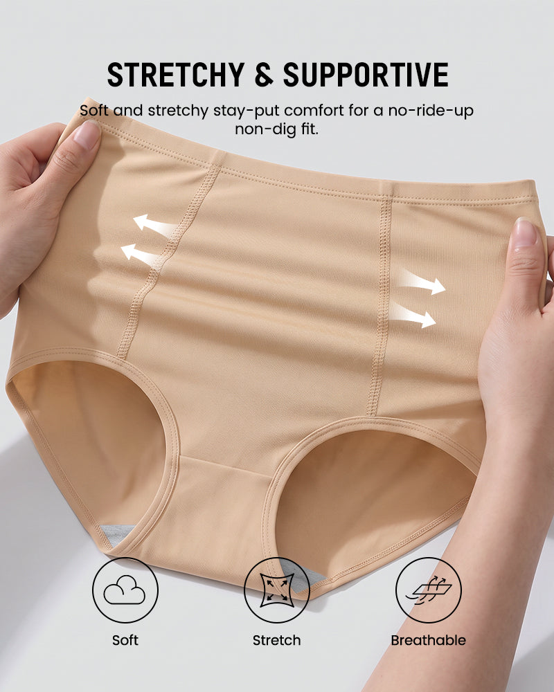High Waist Tummy Control Cotton Briefs Multipack