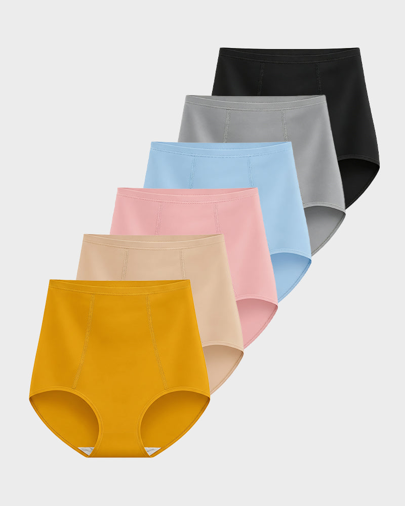High Waist Tummy Control Cotton Briefs Multipack