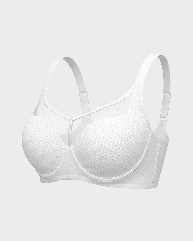 Honeycomb™  Mesh Underwire Minimizing Bra