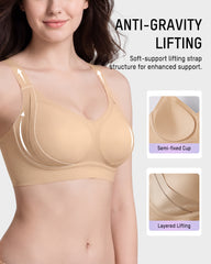 Invisible Seamless Minimizer Bra with Lift & Support