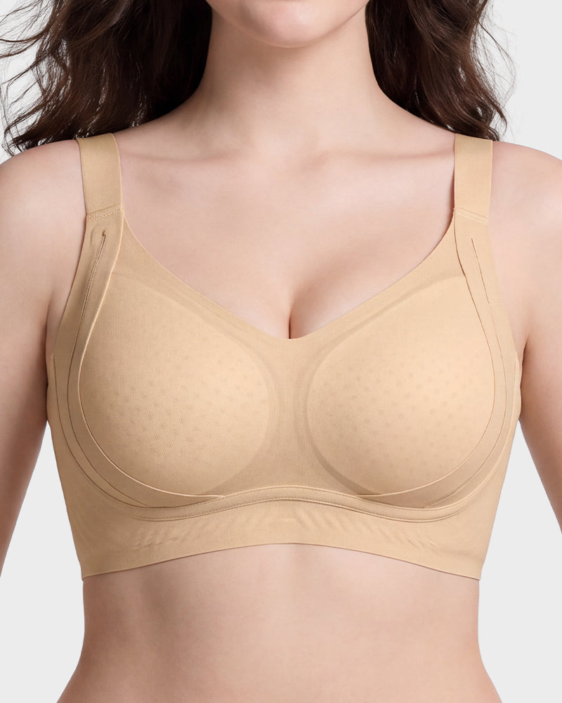 Invisible Seamless Minimizer Bra with Lift & Support