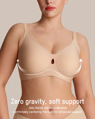 Invisible Jelly Lift Bra with Breathable Water Drop Hollow