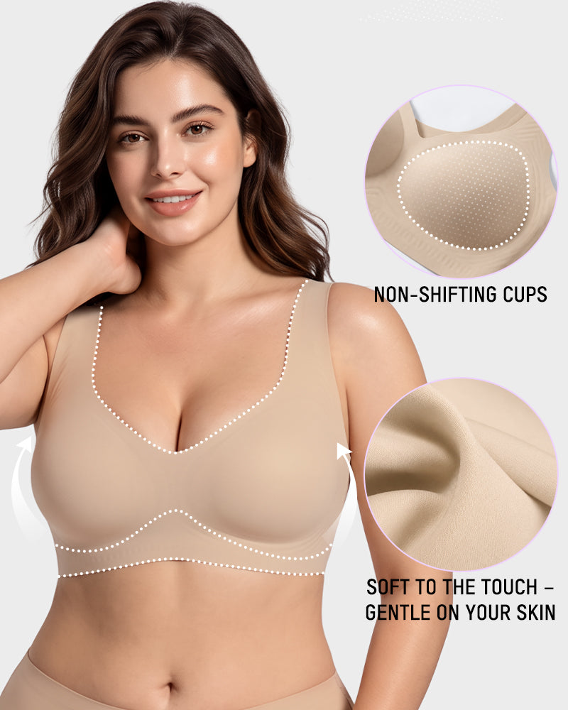 Lifting Wire-Free Antibacterial Jelly Bra