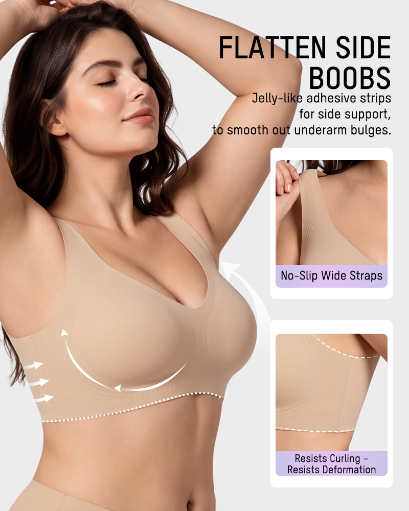 Lifting Wire-Free Antibacterial Jelly Bra