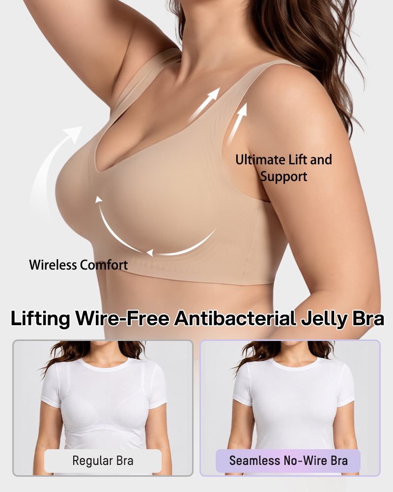 Lifting Wire-Free Antibacterial Jelly Bra