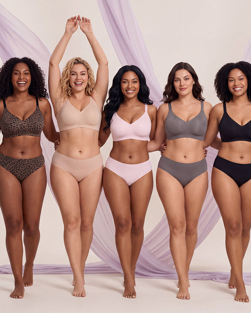 Lifting Wire-Free Antibacterial Jelly Bra Multipack