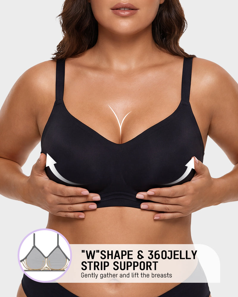 Lifting Wire-Free Antibacterial Jelly Bra Multipack