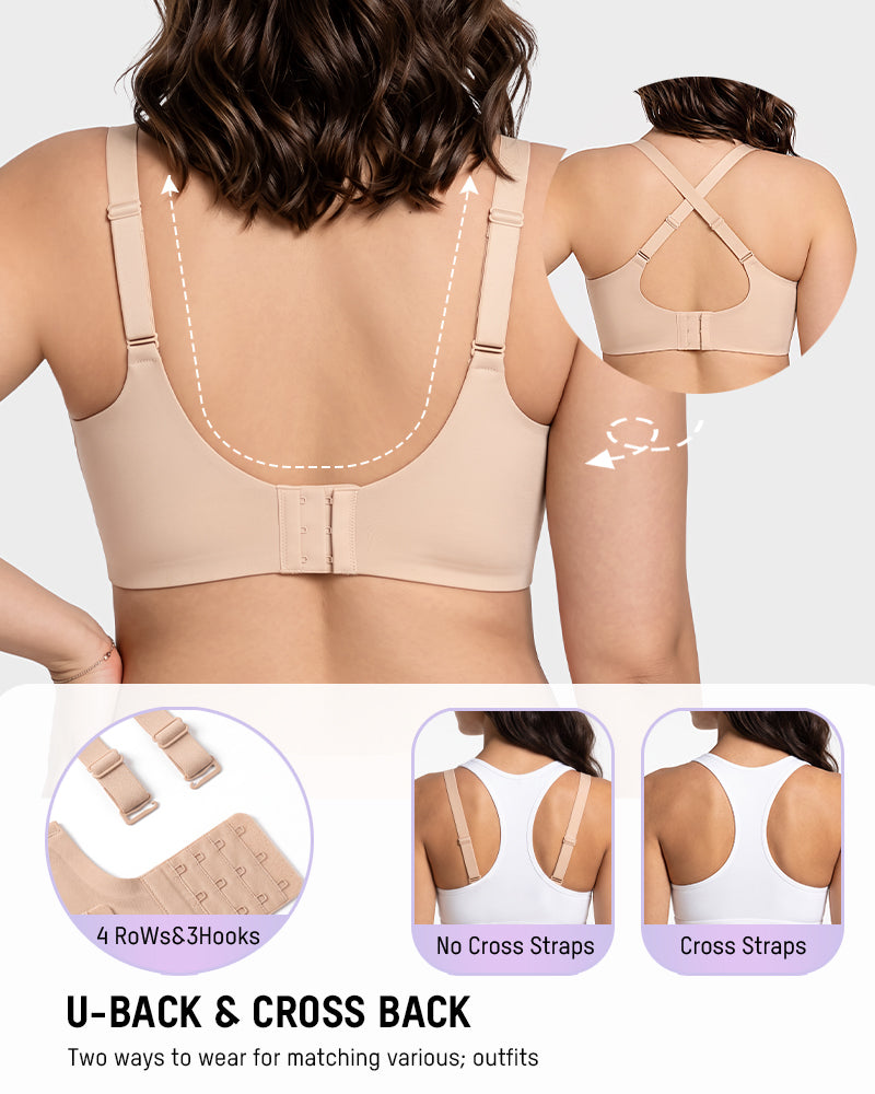 Lifting Wire-Free Antibacterial Jelly Bra Multipack