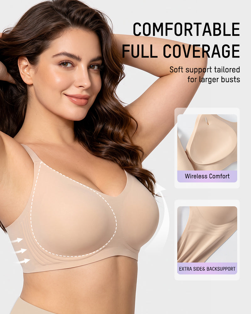 Lifting Wire-Free Antibacterial Jelly Bra Multipack