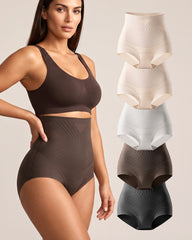 Liquid-Sculpt™ Tummy-Control Butt-Lift Briefs（5-Pack）