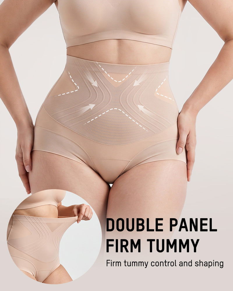 Liquid-Sculpt™ Tummy-Control Butt-Lift Briefs（5-Pack）