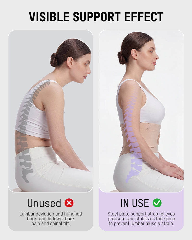 Lower Back Support Belt for Pain Relief
