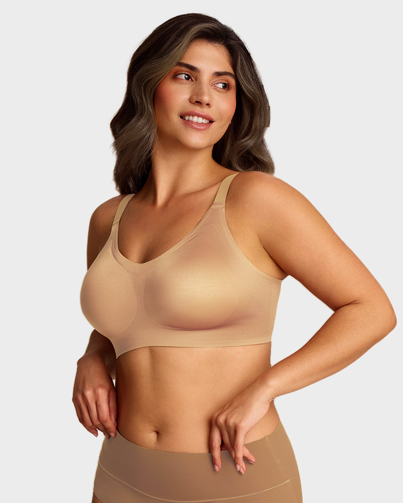 Luxury Satin Seamless Wireless Support Bra