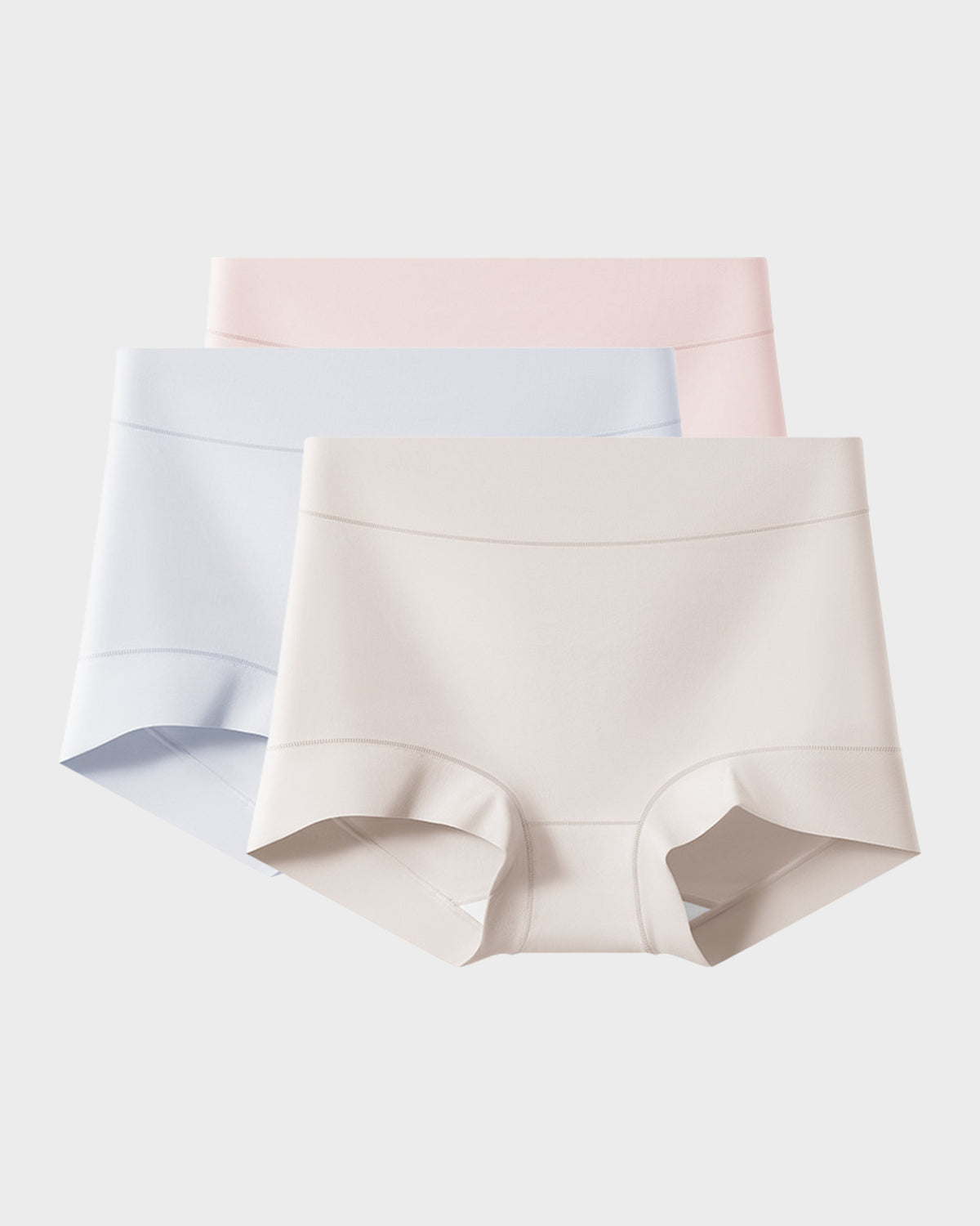 Mid-Waist Cotton Antibacterial Boxer Panties (5 Pack)
