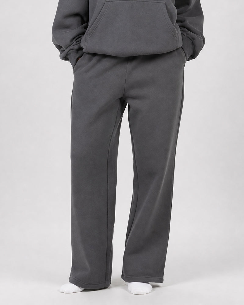 Minimalist Straight-Leg Stretch Sweatpants