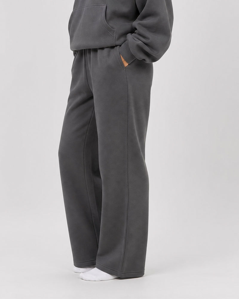Minimalist Straight-Leg Stretch Sweatpants